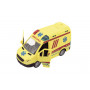 Auto ambulance plast 20cm na setrvačník na baterie se zvukem se světlem v krabici 26x15x12cm