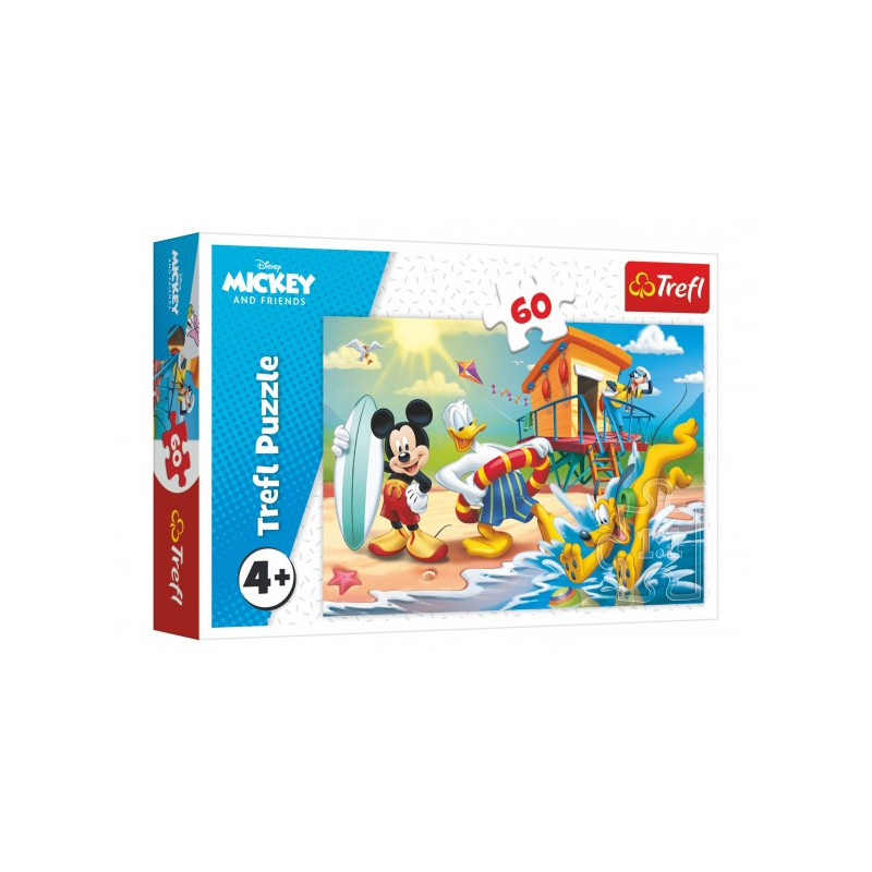 Trefl Puzzle Mickey a Donald Disney 33x22cm 60 dílků v krabici 21x14x4cm 89017359-XG