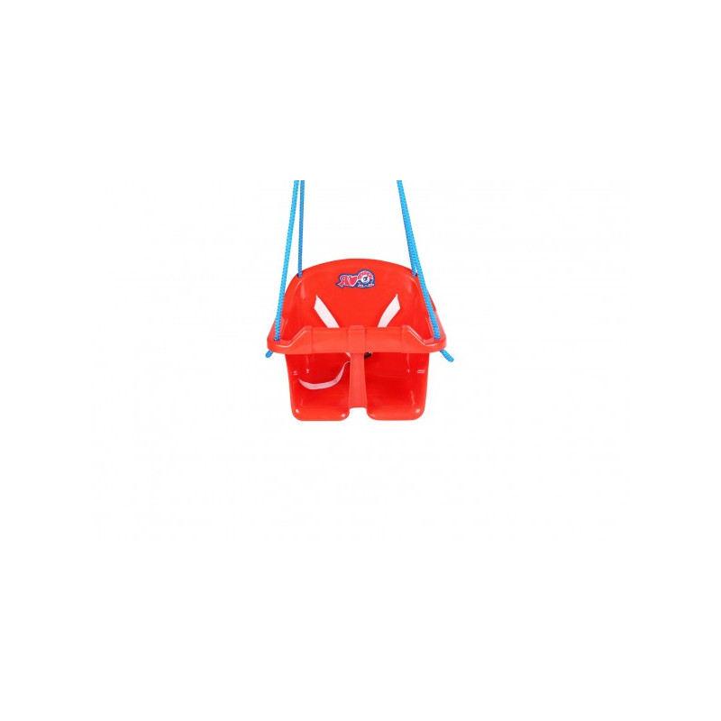 Teddies Houpačka Baby plast červená nosnost 20kg 36x30x29cm 24m+ 00880139-XG