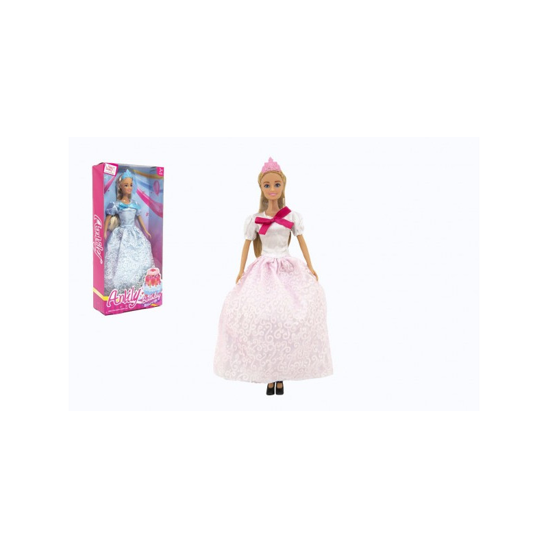 Teddies Panenka Anlily princezna kloubová 30cm plast 2 barvy v krabici 15x32x6cm 00850295-XG