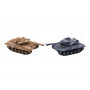 Tank RC 2ks 25cm tanková bitva+dobíjecí pack 27MHZ a 40MHz se zvukem se světlem v krabici 50x20x23cm