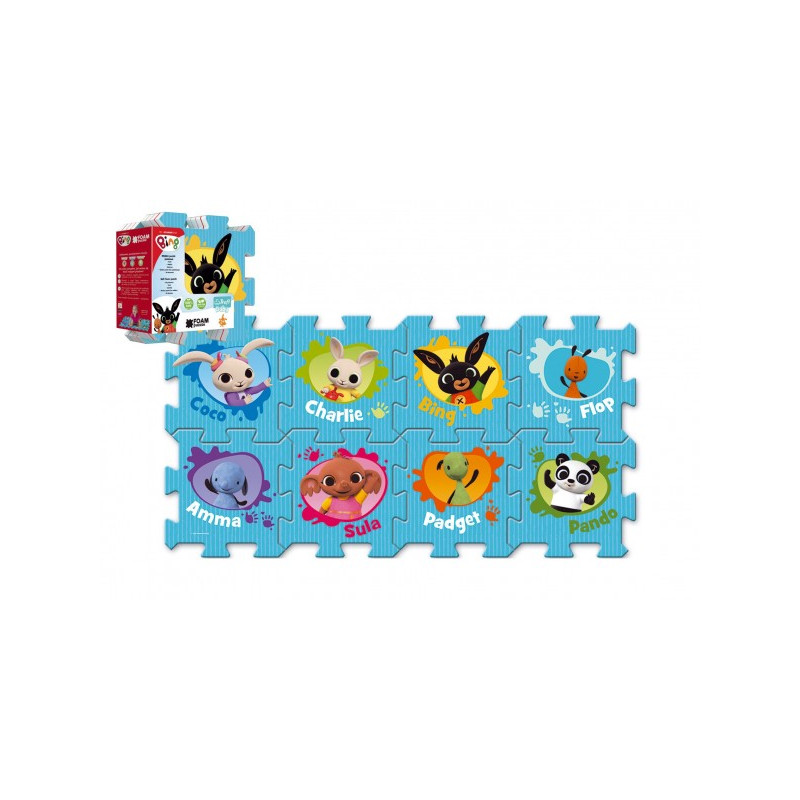 Trefl Pěnové puzzle Bing Bunny 32x32x1,5cm 8ks ve fólii 89061454-XG