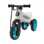 Odrážedlo FUNNY WHEELS Rider SuperSport bílé/tyrkys 2v1+popruh,výš.sedla28/30cm nos.25kg 18m+v krab.