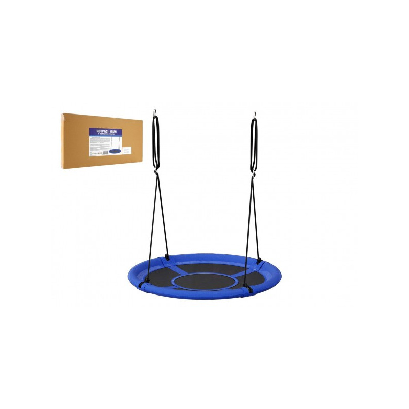Teddies Houpací kruh modrý 100 cm látková výplň v krabici 73x37x7cm 00110015-XG