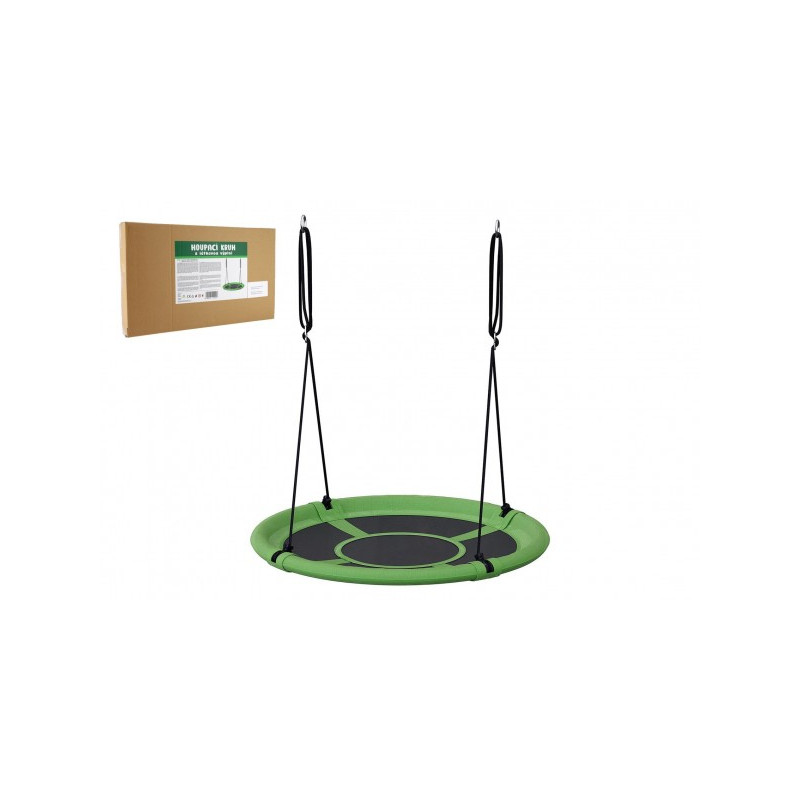 Teddies Houpací kruh zelený 80 cm látková výplň v krabici 60x37x7cm 00110014-XG