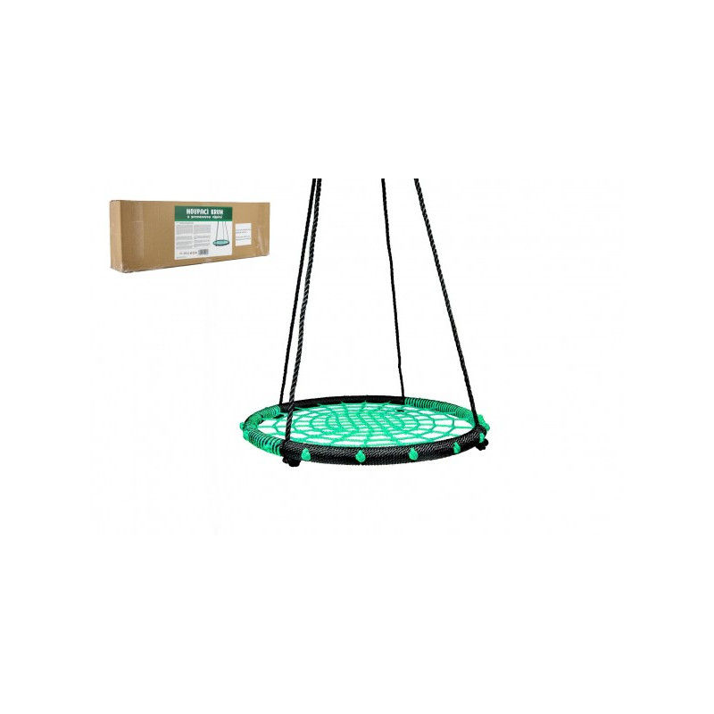 Teddies Houpací kruh zelený 80 cm provazová výplň v krabici 75x26x12cm 00110018-XG