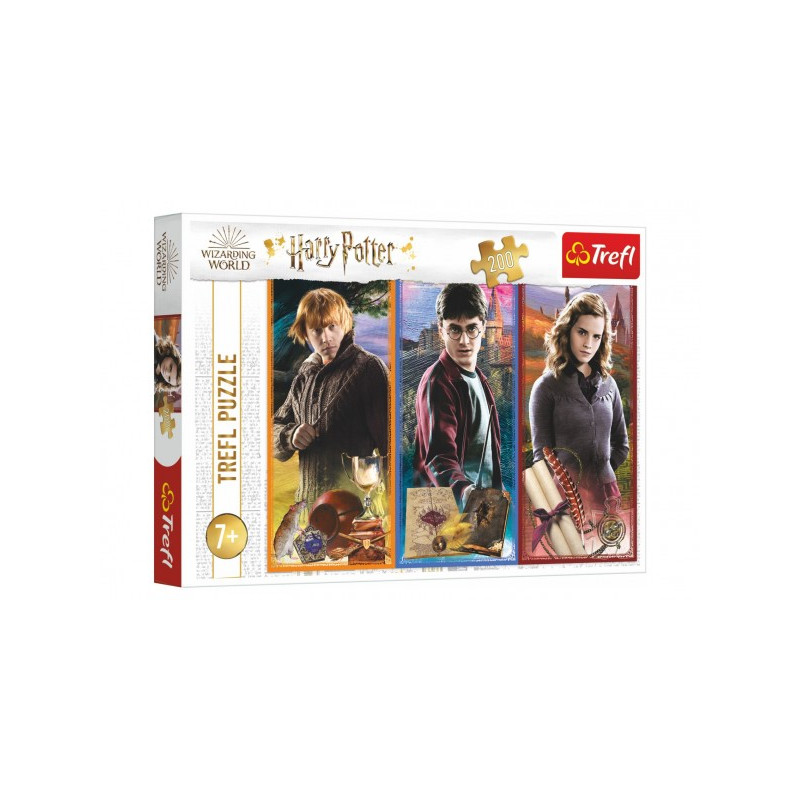 Trefl Puzzle Ve světě magie a čarodějnictví/Harry Potter 200 dílků 48x34cm v krabici 33x23x4cm 89013277-XG