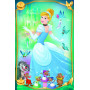 Minipuzzle Krásné princezny/Disney Princess 54dílků 4 druhy v krabičce 6x9x4cm 40ks v boxu