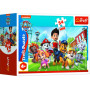 Minipuzzle 54 dílků Paw Patrol/Tlapková Patrola 4 druhy v krabičce 9x6x3cm 40ks v boxu