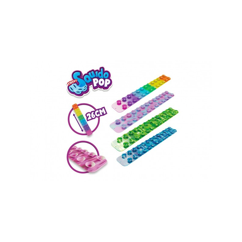 Teddies Squido pop/Přísavky antistresové silikon 26cm mix barev 00542870-XG