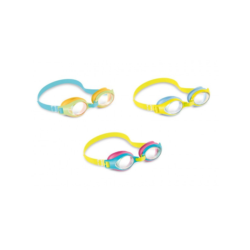 Teddies Plavecké brýle dětské barevné 15cm 3 barvy na kartě 3-8 let 00830603-XG