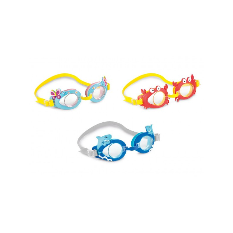 Teddies Plavecké brýle dětské zvířátko 16cm 3 druhy na kartě 3-8 let 00830602-XG