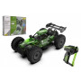 Auto RC buggy plast 22cm stavebnice 24MHz na baterie zelené v krabici 34x25x7cm