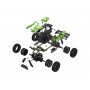 Auto RC buggy plast 22cm stavebnice 24MHz na baterie zelené v krabici 34x25x7cm