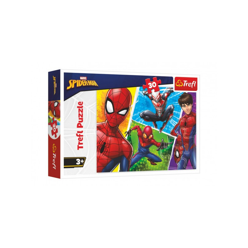 Trefl Puzzle Spiderman a Miguel/Disney 27x20cm 30 dílků v krabičce 21x14x4cm 89018242-XG