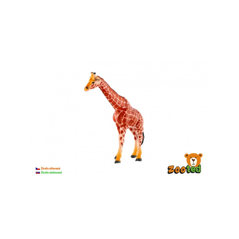 ZOOted Žirafa síťovaná zooted plast 17cm v sáčku 00861069-XG
