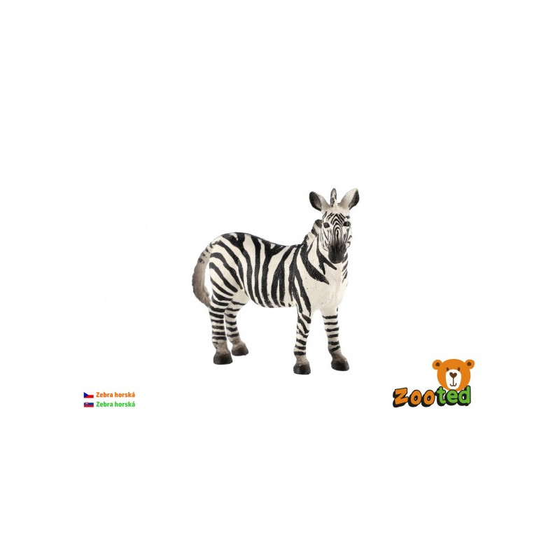 ZOOted Zebra horská zooted plast 11cm v sáčku 00861072-XG