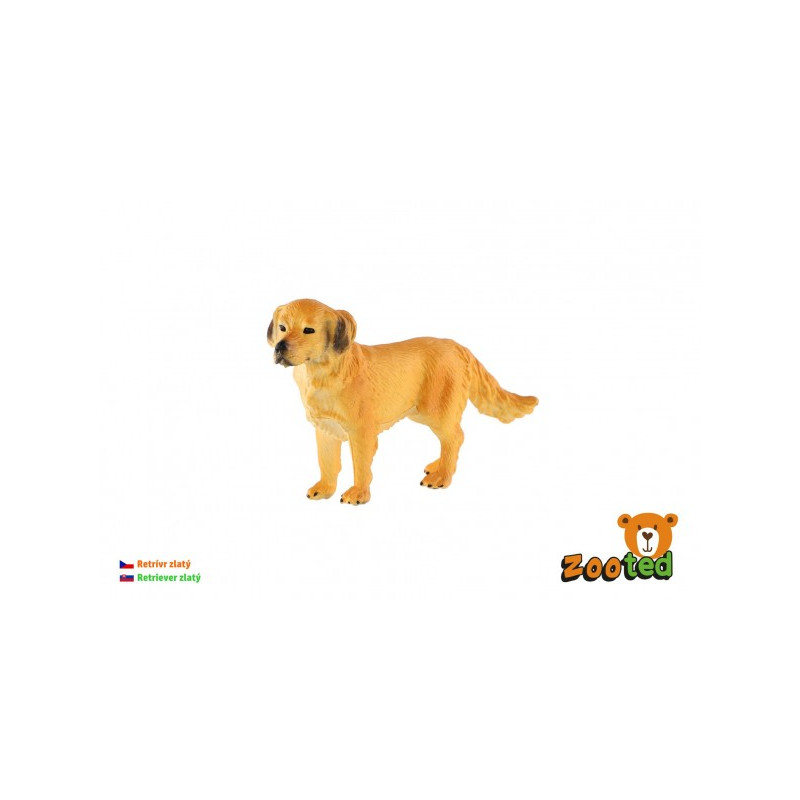 ZOOted Retrívr zlatý - pes domácí zooted plast 10cm v sáčku 00861075-XG