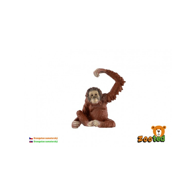 ZOOted Orangutan sumaterský zooted plast 8cm v sáčku 00861081-XG