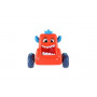 Auto monster plast 9x8cm mačkací jezdící 4 barvy 12ks v boxu