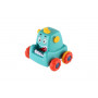 Auto monster plast 9x8cm mačkací jezdící 4 barvy 12ks v boxu