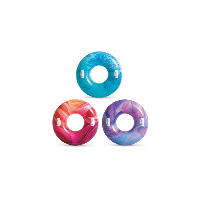 Teddies Kruh s úchyty nafukovací duhový prům. 114cm 3 barvy od 9 let v krabičce 00830606-XG