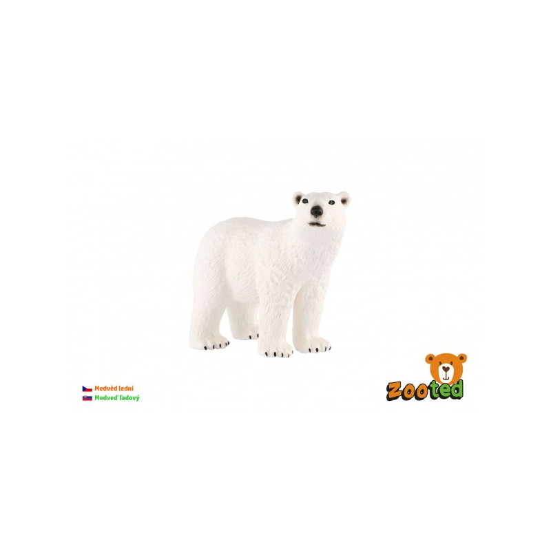 ZOOted Medvěd lední zooted plast 10cm v sáčku 00861154-XG