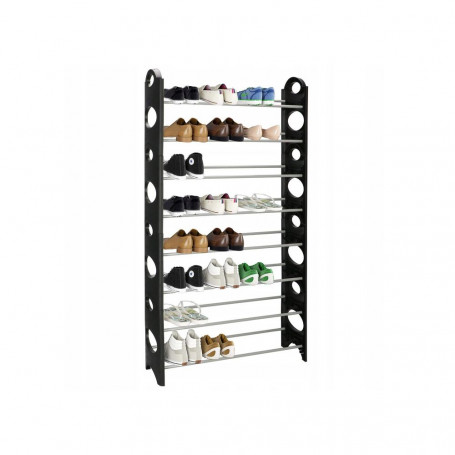 Botník 64x124 cm 8 polic SPRINGOS HA2037 černý