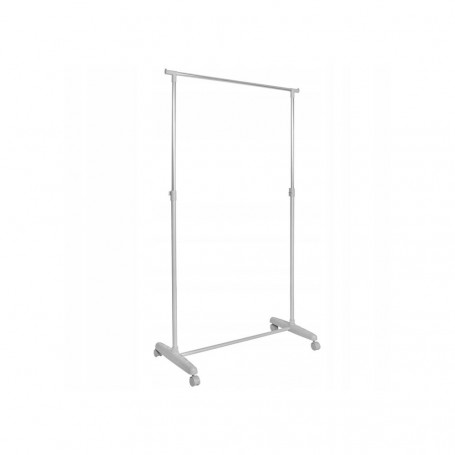 Stojan na šaty pojízdný SPRINGOS RIGA šedý/chrom