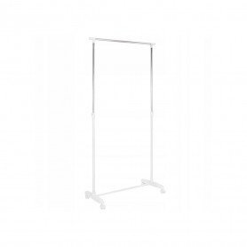 Stojan na šaty pojízdný SPRINGOS RIGA bílý/chrom
