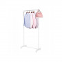 Stojan na šaty pojízdný SPRINGOS RIGA bílý/chrom