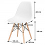 Designová židle SPRINGOS MILANO černá