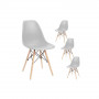 Designová židle SPRINGOS MILANO světle šedá
