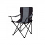 Kempingové křeslo SPRINGOS COSTA XXL šedo-černé