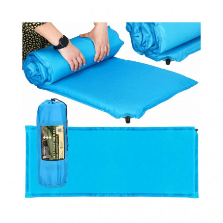 Samonafukovací karimatka 180x50x5 cm, modrá SPRINGOS APPOLO