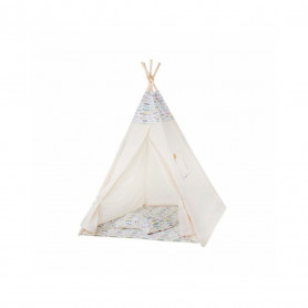 Teepee stan pro děti SPRINGOS Barevná pírka