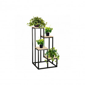 Kaskádový stojan na květiny 80 cm, černý SPRINGOS PLANT 4