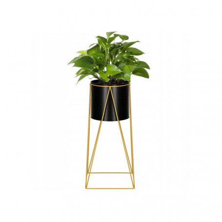 Květináč se stojanem 52 cm, zlatý SPRINGOS ARTON