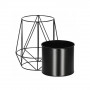 Květináč se stojanem 27 cm, černý SPRINGOS ARTON