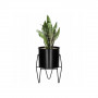 Květináč se stojanem 19 cm, černý SPRINGOS ARTON