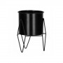 Květináč se stojanem 19 cm, černý SPRINGOS ARTON