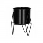 Květináč se stojanem 19 cm, černý SPRINGOS ARTON