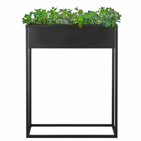 Květináč se stojanem / záhon 80x60 cm, černý SPRINGOS BOLD