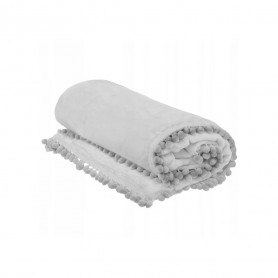 Deka 160x200 cm s bambulemi SPRINGOS BOHO světle šedá