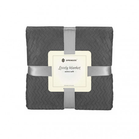 Deka 160x200 cm Springos Splendit grafitová