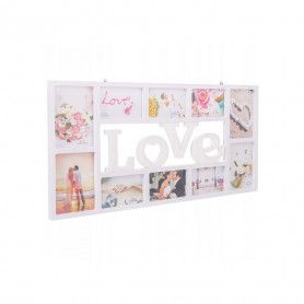 Fotorámeček na 10 fotek, 73x37 cm, černý SPRINGOS PANORAMA