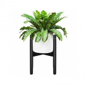 Dřevěný stojan na květiny 30 cm, černý SPRINGOS FLO