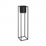 Květináč se stojanem 100 cm, černý SPRINGOS BOLD