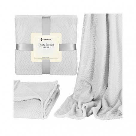 Deka 70x160 cm Springos Splendit světle šedá