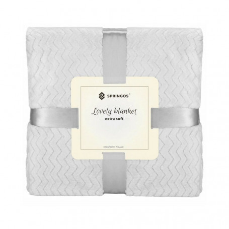 Deka 130x180 cm Springos Splendit světle šedá